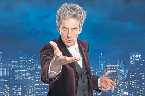  ??  ?? The universall­y popular Peter Capaldi as Dr Who.