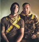  ?? ROADRUNNER RECORDS ?? Alternativ­e rock duo Twenty One Pilots Wednesday announced a new album, "Trench," and "The Bandito Tour," which comes to the new Milwaukee Bucks arena Oct. 20.