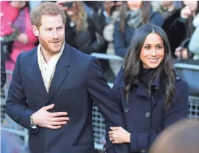 ??  ?? Prince Harry and Meghan Markle’s big day is Saturday.