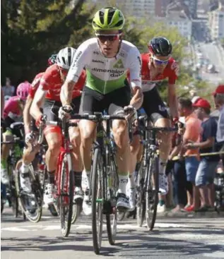  ?? FOTO PHOTO NEWS ?? Serge Pauwels aan het werk tijdens de Waalse Pijl van woensdag.