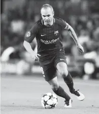  ??  ?? Iniesta : le créateur !