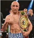  ?? Foto: dpa ?? Arthur Abraham nach seinem Sieg gegen den Dänen Nielsen.