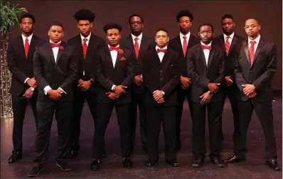  ??  ?? Front row: Tzion Saine, Charles Brooks, Benjamin Osler, Destan Wilkerson and Nicholas Johnson Back row: Tra’Leon Williams, Norel McAdoo, Dorian McGowan, Peyton Perry and Chauncey Williams-Wesley Not pictured are Rodney Anderson, Neal Sharkey IV, Trent...