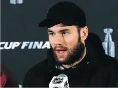  ?? — BILL SIKES/THE ASSOCIATED PRESS FILES ?? Washington Capitals right winger Tom Wilson admits he has to change his on-ice play — once he returns from his 20-game suspension.