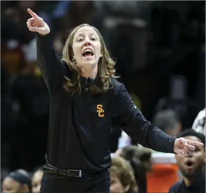  ?? IAN MAULE — THE ASSOCIATED PRESS ?? Lindsay Gottlieb coached USC to the final Pac-12tourname­nt championsh­ip in women’s basketball with a victory over Stanford.