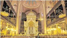  ??  ?? The Great Synagogue, left, in Budapest, the city where Clarisse Feher, right, was brought up as a Jew; George Osborne and his wife Frances, below