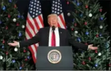  ?? JEFF ROBERSON - THE ASSOCIATED PRESS ?? President Donald Trump speaks about tax reform Wednesday, Nov. 29, 2017, in St. Charles, Mo.