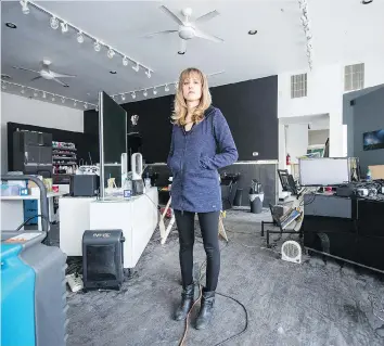  ?? PHOTOS: BRANDON HARDER ?? Jennifer Dubois opened Miyosiwin Salon Spa on Broad Street in 2017 with a focus on Indigenous protocols and traditions for hair. A recent fire next door caused extensive damage to her business.