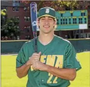  ?? PHOTO COURTESY OF SIENA COLLEGE ATHLETICS ?? Saints outfielder Dan Swain spoke to The Record about the upcoming MLB Draft, scheduled for June 12-14, and his hopes of playing in the profession­al ranks.