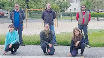  ??  ?? Les agents municipaux de Lalbenque qui participer­ont à la nouvelle rentrée scolaire