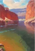  ??  ?? Cody Delong, Depths of the Canyon, oil on canvas, 40 x 30”