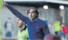  ?? FOTO: UEO ?? Raúl Garrido L’entrenador de l’Olot està molt satisfet amb el rendiment de l’equip