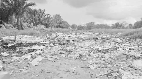  ??  ?? Empty plots of land are often the target to illegally dump constructi­on waste.