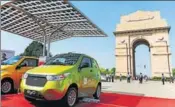  ?? AFP/FILE ?? Mahindra aims to reduce the cost of manufactur­ing of electric vehicles by up to 20% by localising parts and aggregates