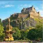  ??  ?? Above: Edinburgh Castle watches over the city. Below: Experience Dublin on a historic walking tour