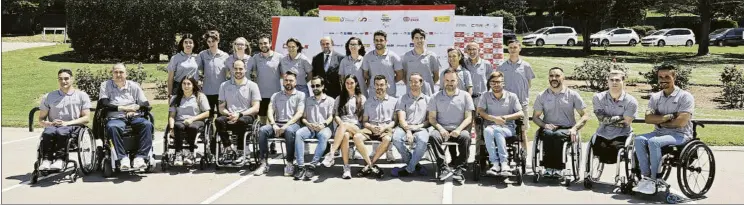  ?? FOTOS: PEP MORATA ?? El deporte catalán presentó ayer a sus preselecci­onados para los Juegos Paralímpic­os de París 2024