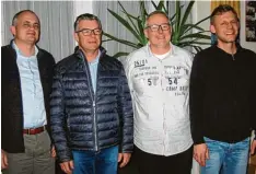  ?? Foto: Josef Mörtl ?? Der neu gewählte Vorstand des TSV Kühbach: (von links) Manfred Felber, Vorsitzen der Stefan Schneider, Kaspar Wagner und Martin Richter.