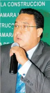  ?? /Foto: ?? Edgar Espínola Licona, presidente del CCE de Hidalgo, pidió que se investigue a dónde fue a parar el dinero. Francisco Hernández