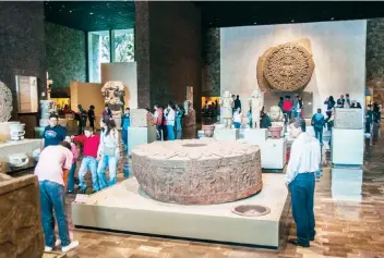  ??  ?? Este año, el INAH presentará en el Museo de Antropolog­ía muestras como Las huellas de Buda Códice Maya de México. y