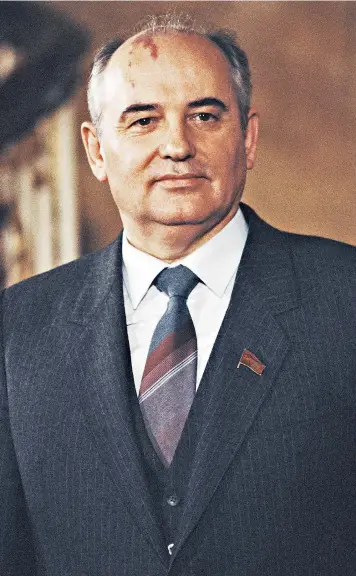  ?? ?? Mikhail Gorbachev in 1984, the year before he became general secretary of the Russian Communist Party and began his reforms