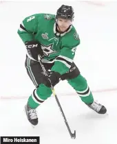  ??  ?? Miro Heiskanen