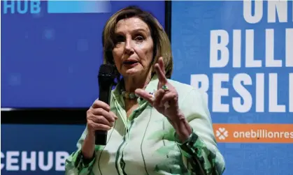  ?? ?? Nancy Pelosi at Cop27 in Sharm el-Sheikh, Egypt, on Thursday. Photograph: Emilie Madi/Reuters