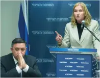  ?? (Marc Israel Sellem/The Jerusalem Post) ?? HATNUA HEAD Tzipi Livni revealed that in her first meeting with Labor leader Avi Gabbay after he won the July 2017 Labor race, he already told her that he did not believe diplomatic issues should be emphasized.