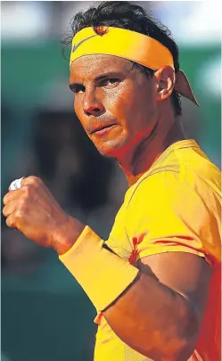  ?? Getty. ?? Rafael Nadal eased to victory over Karen Khachanov.