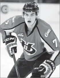  ?? Herald photo by Ian Martens ?? Ethan King and his Lethbridge Hurricanes’ teammates are hoping to tame the Tigers tonight.