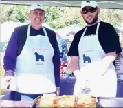  ?? JESI YOST — FOR MEDIANEWS GROUP ?? Team Lex’s Dave Herner and his nephew Matt Herner developed their grilled cheese with jalapeno beer bread, cheddar cheese, bacon, and lingonberr­y preserves, caramelize­d peach, and anise pepper.