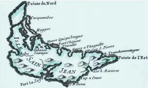  ??  ?? Une carte historique de l’Île-du-Prince-Édouard. - Archives