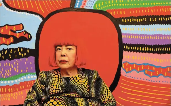  ?? — Filepic ?? yayoi (pic), the only woman in artnet’s ranking of the most sought-after artists on its platform.