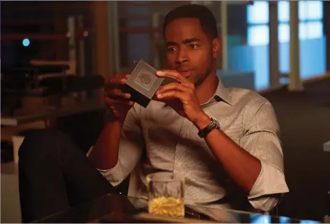  ?? SONY PICTURES ?? Jay Ellis takes on the role of Jason, the standard “ruthless financial guy” character, in Adam Robitel’s new movie Escape Room.