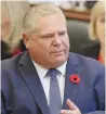  ??  ?? The NDP has accused Doug Ford of protecting Jim Wilson more than his accuser.