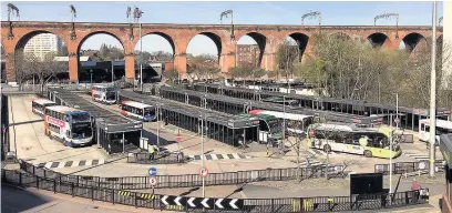  ??  ?? ●●Stockport bus station - see our lead letter below