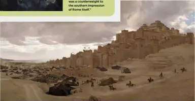  ??  ?? Tobias Mannewitz’s set extension scene from Game of Thrones shows the camp of the Second Sons in front of the city of Yunkai. There’ll be much more Game of Thrones artwork next issue – see page 82!