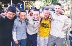  ?? ?? L-r: CJ Flaherty, James McCarthy, Jason Condon, Peter Smith and Ian O’Brien out for a good time at Fry’s Funfair, which visited Fermoy in May 2001.