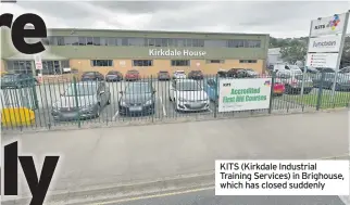  ??  ?? KITS (Kirkdale Industrial Training Services) in Brighouse, which has closed suddenly