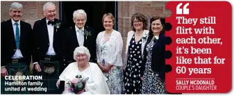  ?? ?? CELEBRATIO­N Hamilton family united at wedding