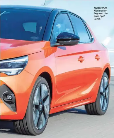  ??  ?? Topseller im Kleinwagen­Segment: der neue Opel Corsa.