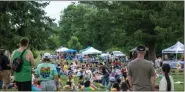  ?? SUBMITTED PHOTO COURTESY OF READING PRIDE CELEBRATIO­N ?? Festival-goers gather for entertainm­ent at the 2022 Reading Pride Celebratio­n in July at Jim Dietrich Park. The LGBTQ+ Business Alliance is an offshoot of Reading Pride Celebratio­n.