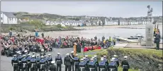  ?? Photograph: Warren Media ?? Attendees pay attention during the service at Port Ellen.