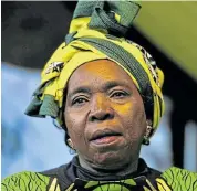 ?? Picture:
VELI NHLAPO ?? JUSTIFYING THE BAN: Co-operative governance and traditiona­l affairs minister Nkosazana Dlamini-Zuma is standing firm