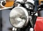  ??  ?? Original 3C Bosch headlamp came with the bike