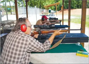  ?? Photo submitted ?? The rifle range in Bella Vista has been a popular spot for members and guests during the past year.