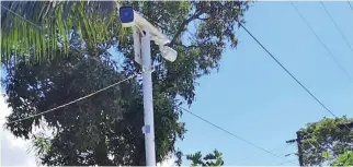  ?? ?? Surveillan­ce cameras installed in Nabua.