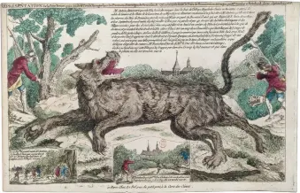  ??  ?? ‘The Beast of Gévaudan’; eighteenth-century engraving