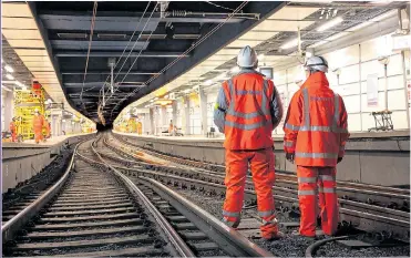  ?? Picture: BALFOUR BEATTY ?? ON THE RIGHT TRACK: Constructi­on firm Balfour Beatty quadrupled its profits