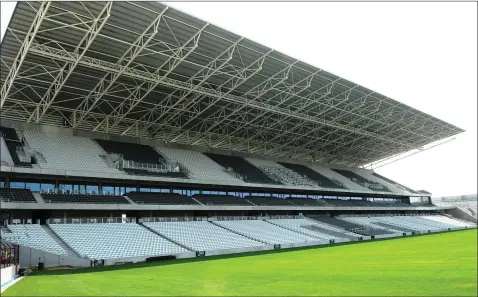  ??  ?? The South Stand in the new Páirc Uí Chaoimh is set to be jam-packed with Wexford and Waterford supporters on Sunday.