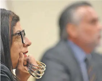  ?? / DENNIS A. JONES ?? Acusada. Mariana Nogales ha insistido en que los cargos en su contra responden a persecució­n.
